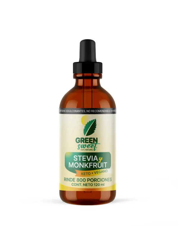 Stevia y Monk Fruit Líquido 120ml - 800 porciones