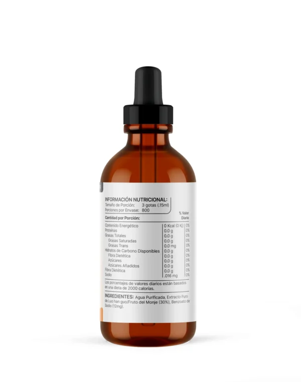 Monk Fruit Líquido 120ml - 800 porciones